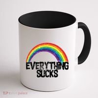 Everything Sucks Rainbow Coffee Mug thumb 1