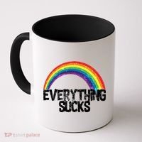 Everything Sucks Rainbow Coffee Mug thumb 0