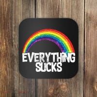 Everything Sucks Rainbow Coaster thumb 0