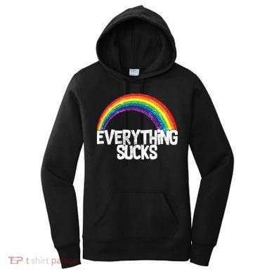 Everything Sucks Rainbow Women's Hoodie