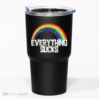 Everything Sucks Rainbow Tumbler thumb 0