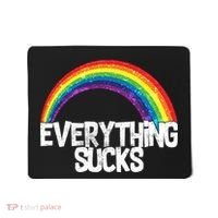 Everything Sucks Rainbow Mousepad thumb 0