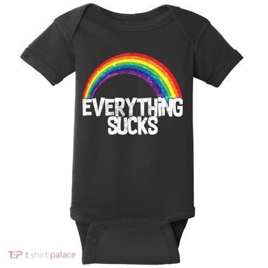 Everything Sucks Rainbow Baby Bodysuit