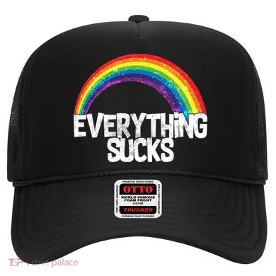 Everything Sucks Rainbow Hat