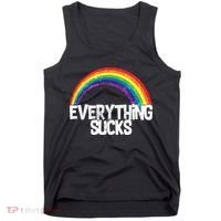 Everything Sucks Rainbow Tank Top thumb 0