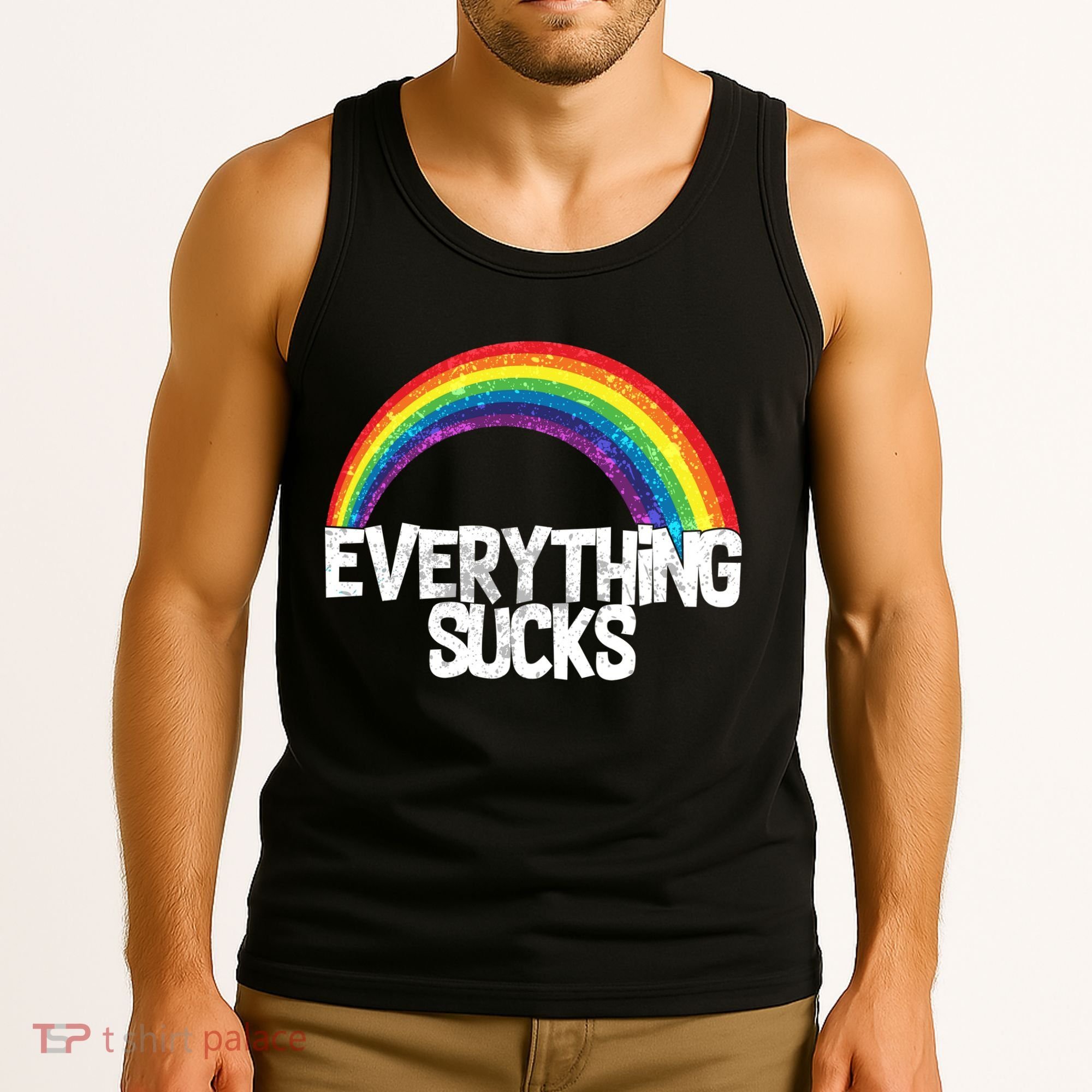 Everything Sucks Rainbow Tank Top