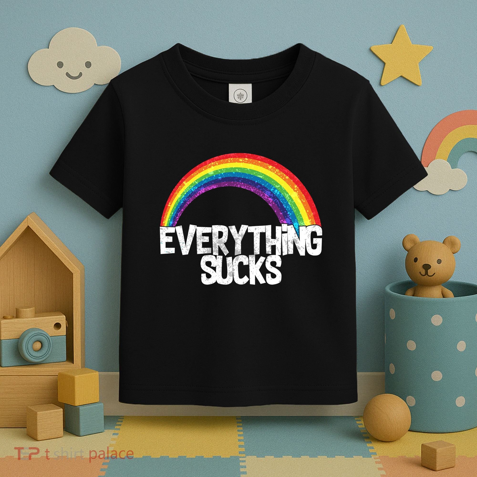 Everything Sucks Rainbow Toddler T-Shirt