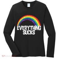 Everything Sucks Rainbow Women's Long Sleeve Shirt thumb 0