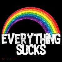 Everything Sucks Rainbow Women's Long Sleeve Shirt thumb 2