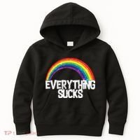 Everything Sucks Rainbow Kids Hoodie thumb 0
