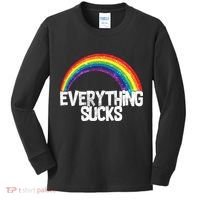 Everything Sucks Rainbow Kids Long Sleeve Shirt thumb 0