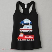 Emergency Vehicles Fire Truck Police Car Ambulance Cars Women's Tank Top thumb 3