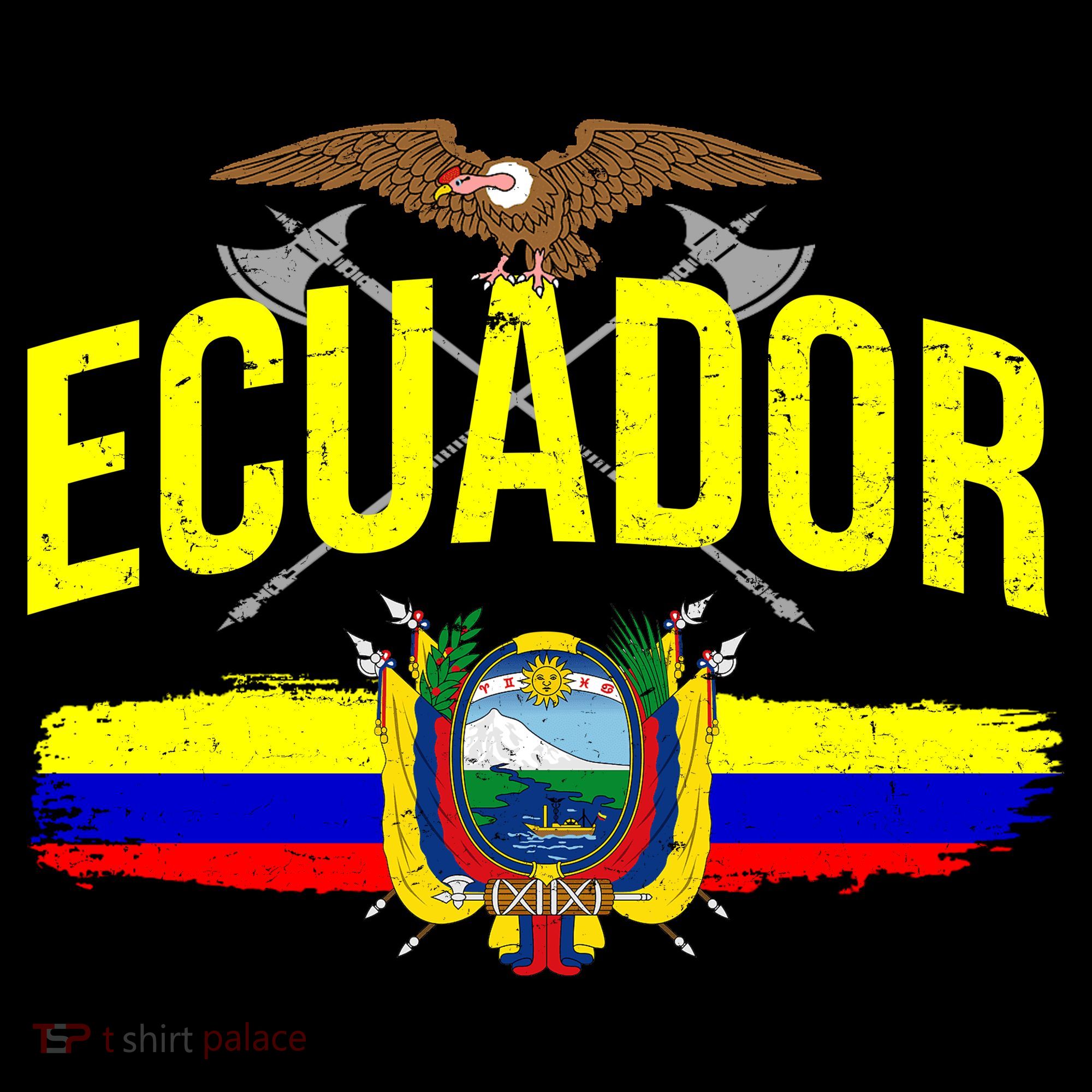 Ecuador Vintage Flag T-Shirt
