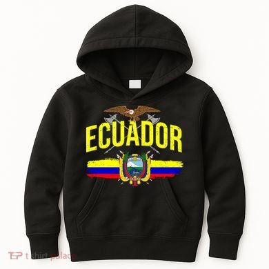 Ecuador Vintage Flag Kids Hoodie