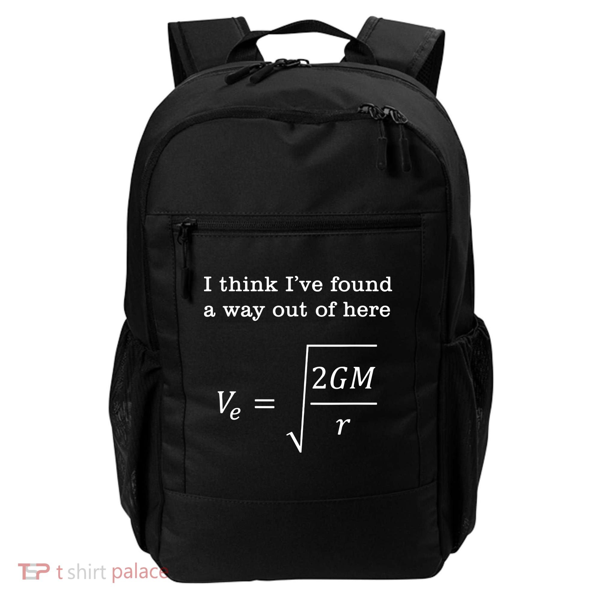 Escape Velocity Gravity Physics Engineer Backpack