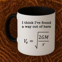Escape Velocity Gravity Physics Engineer Coffee Mug thumb 2