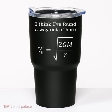 Escape Velocity Gravity Physics Engineer Tumbler