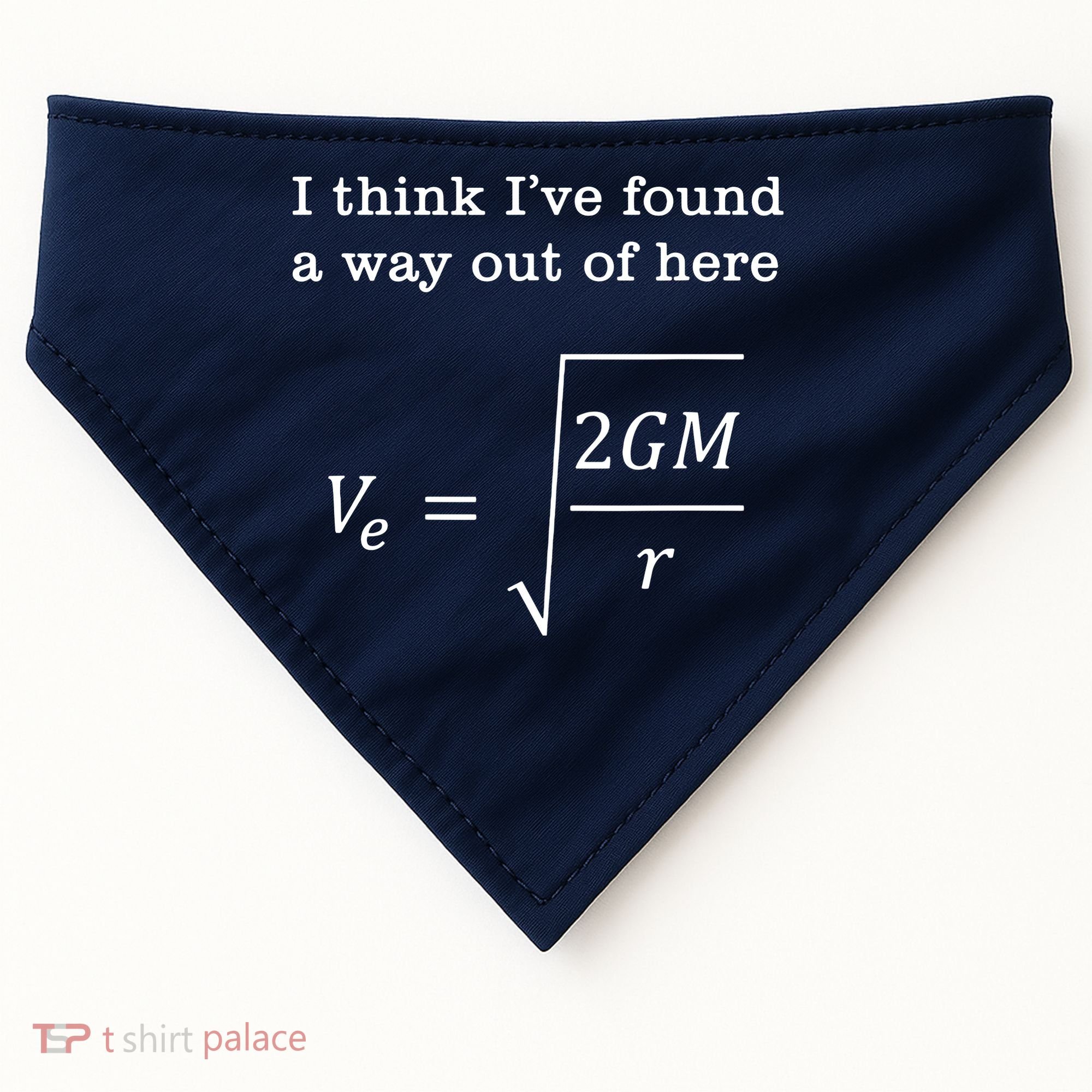 Escape Velocity Gravity Physics Engineer USA-Made Doggie Bandana