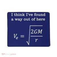Escape Velocity Gravity Physics Engineer Mousepad thumb 0