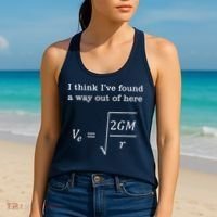 Escape Velocity Gravity Physics Engineer Women's Tank Top thumb 2
