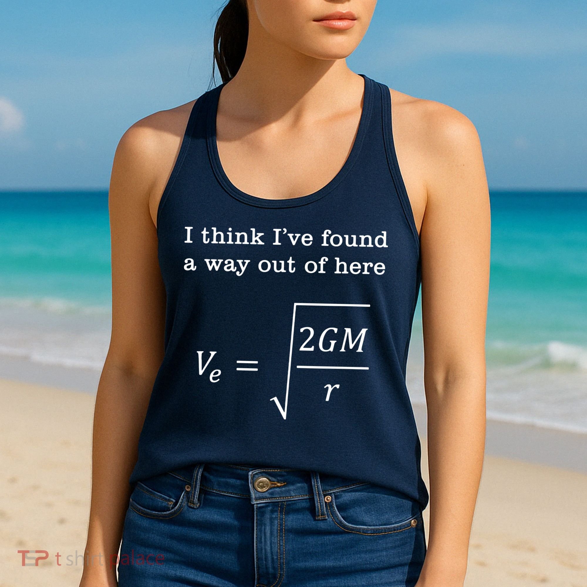 Escape Velocity Gravity Physics Engineer Women's Tank Top
