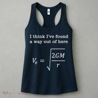 Escape Velocity Gravity Physics Engineer Women's Tank Top thumb 3