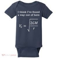 Escape Velocity Gravity Physics Engineer Baby Bodysuit thumb 0