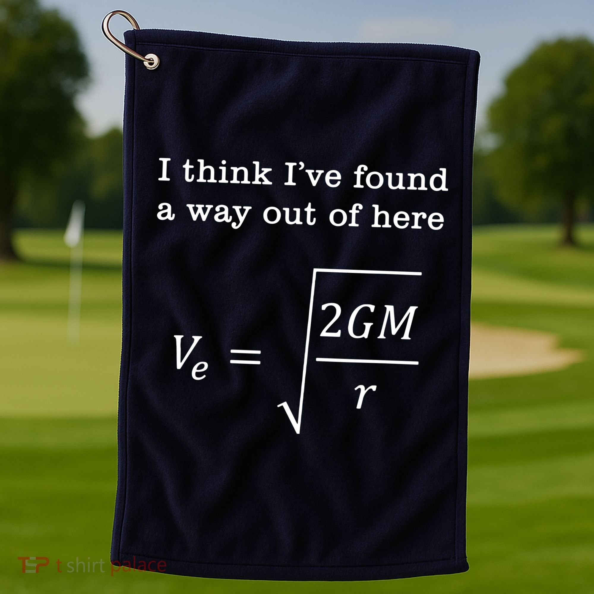 Escape Velocity Gravity Physics Engineer Golf Towel