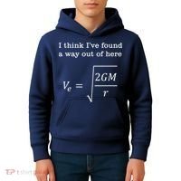 Escape Velocity Gravity Physics Engineer Kids Hoodie thumb 4