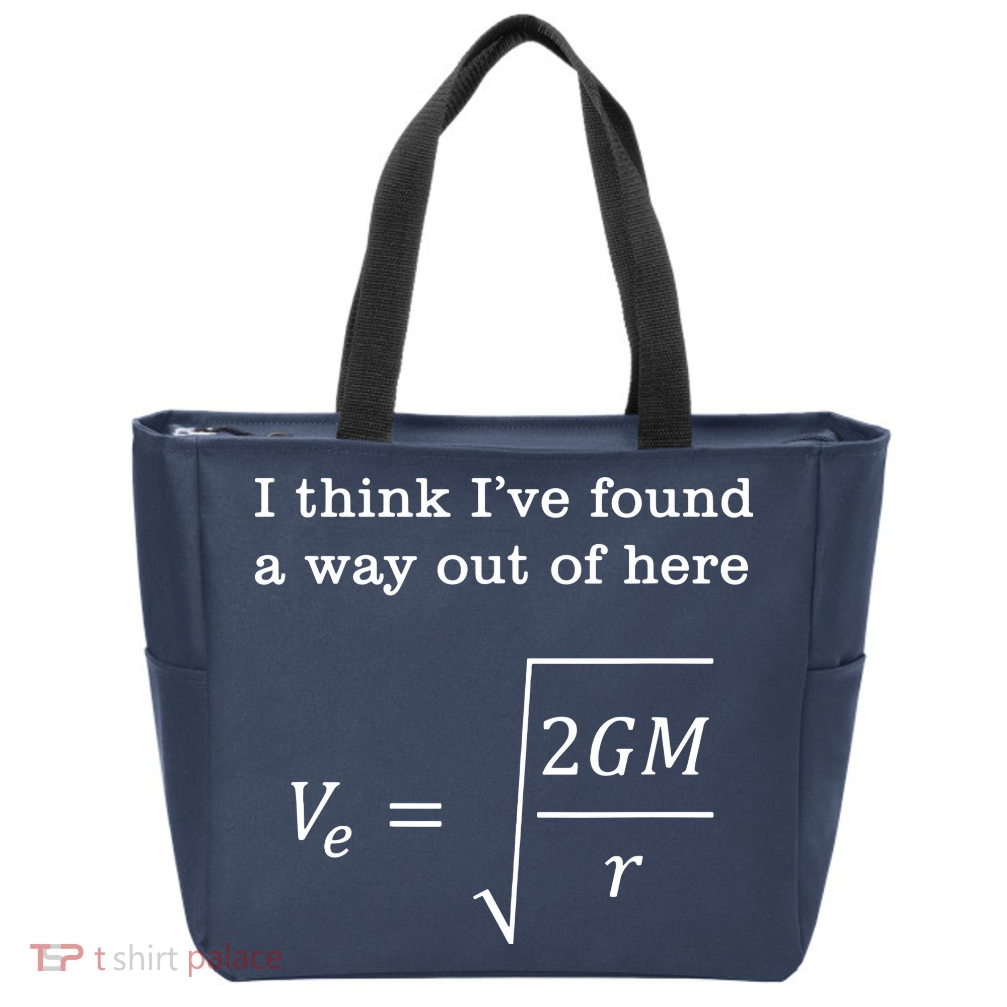 Escape Velocity Gravity Physics Engineer Tote Bag