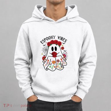 Espooky Vibes Halloween Ghost Mexican Concha Spooky Mama Gift Hoodie