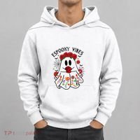 Espooky Vibes Halloween Ghost Mexican Concha Spooky Mama Gift Hoodie thumb 0