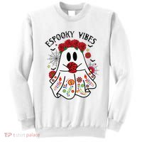 Espooky Vibes Halloween Ghost Mexican Concha Spooky Mama Gift Sweatshirt thumb 0