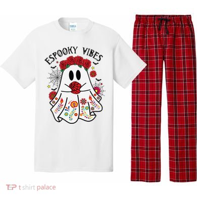 Espooky Vibes Halloween Ghost Mexican Concha Spooky Mama Gift Pajama Set