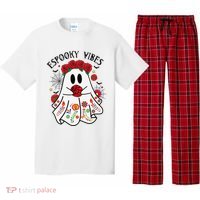 Espooky Vibes Halloween Ghost Mexican Concha Spooky Mama Gift Pajama Set thumb 0