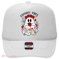 Espooky Vibes Halloween Ghost Mexican Concha Spooky Mama Gift Hat thumb 0