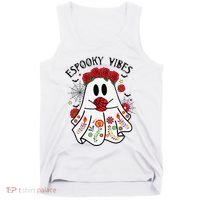 Espooky Vibes Halloween Ghost Mexican Concha Spooky Mama Gift Tank Top thumb 0