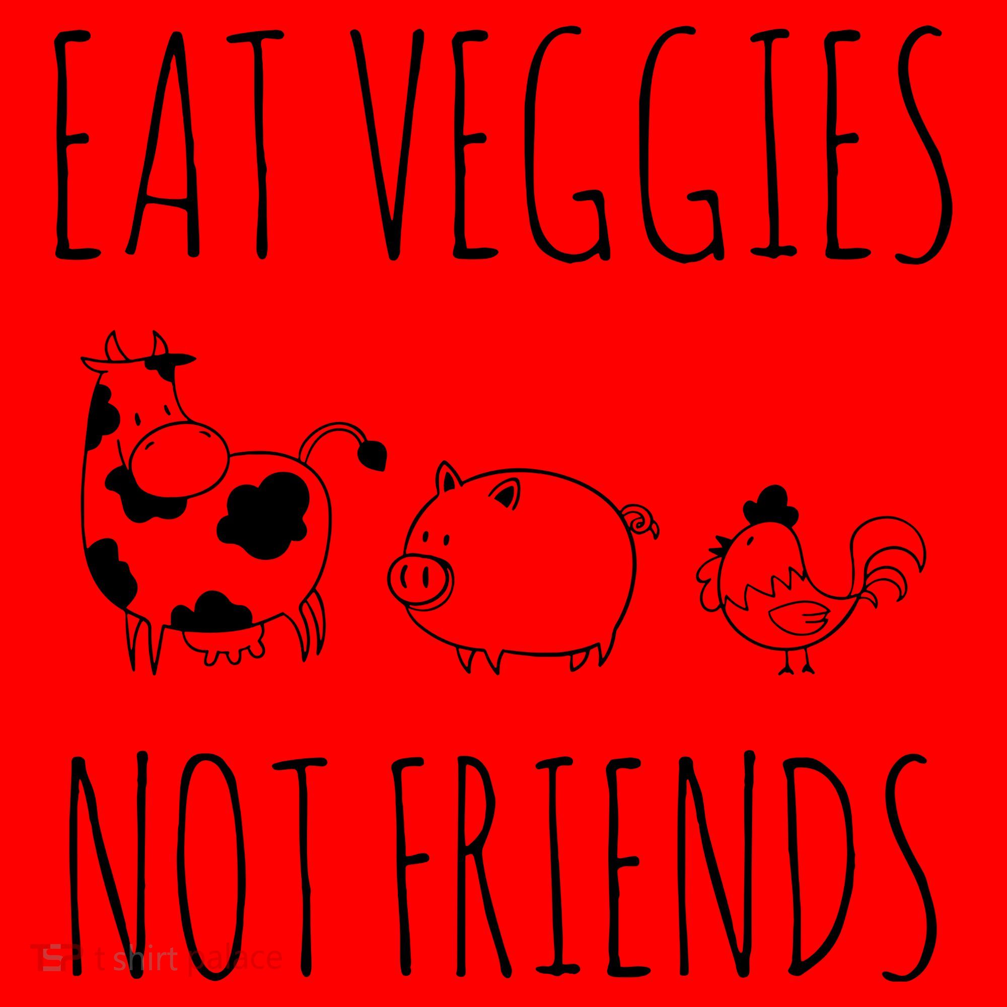 Eat Veggies Not Friends Vegan Vegetarian Santa Hat