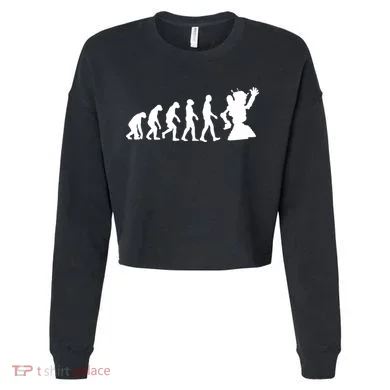 Evolution A Robot Cropped Pullover Crew