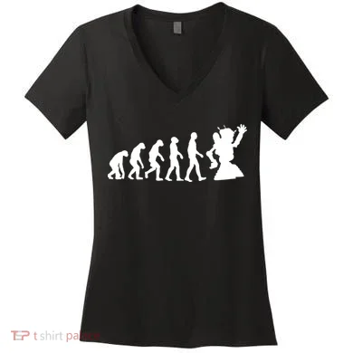 Evolution A Robot Women's V-Neck T-Shirt
