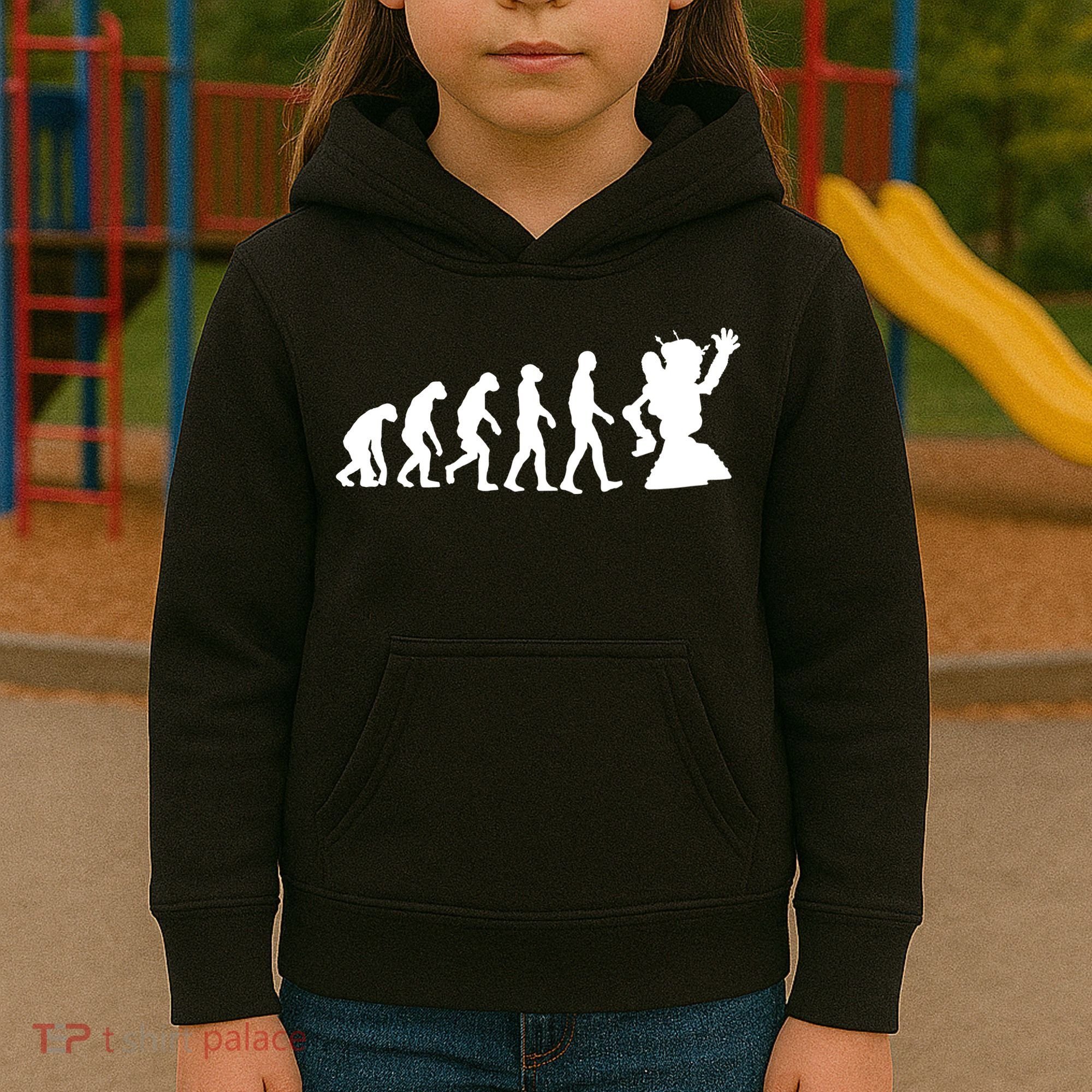 Evolution A Robot Kids Hoodie