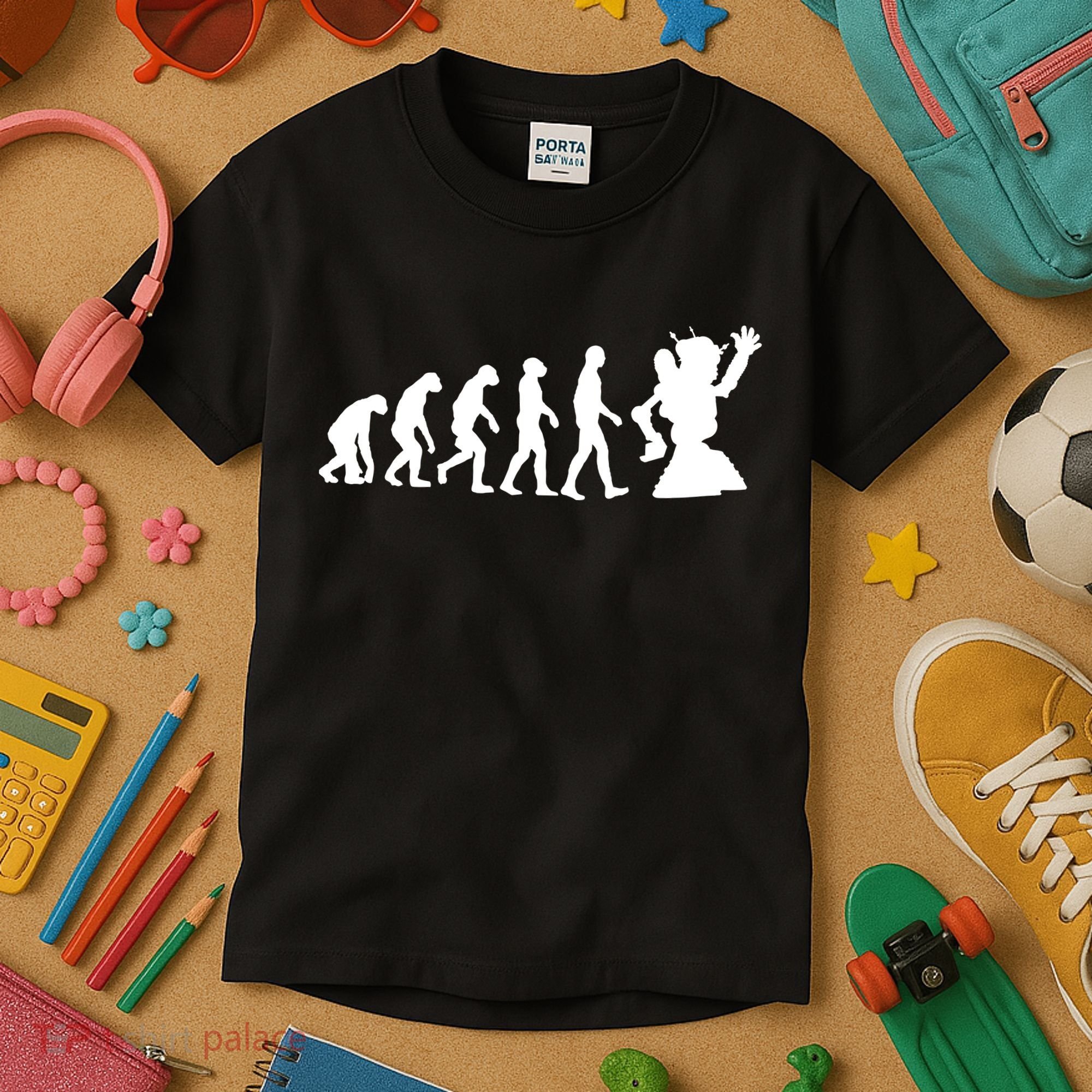 Evolution A Robot Kids T-Shirt