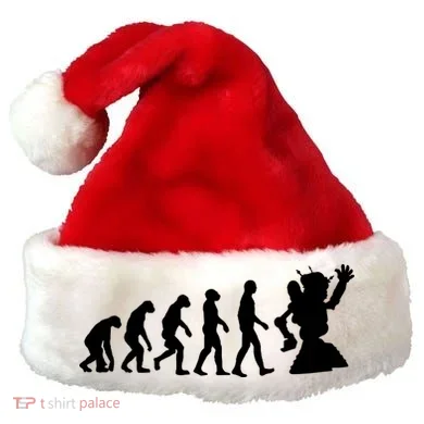 Evolution A Robot Santa Hat