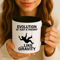 Evolution Is Just A Theory Like Gravity Coffee Mug thumb 3
