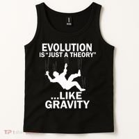 Evolution Is Just A Theory Like Gravity Tank Top thumb 2