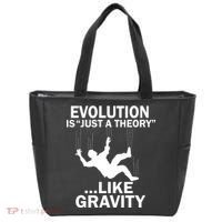 Evolution Is Just A Theory Like Gravity Tote Bag thumb 0