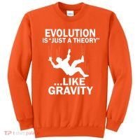 Evolution Is Just A Theory Like Gravity Sweatshirt thumb 0