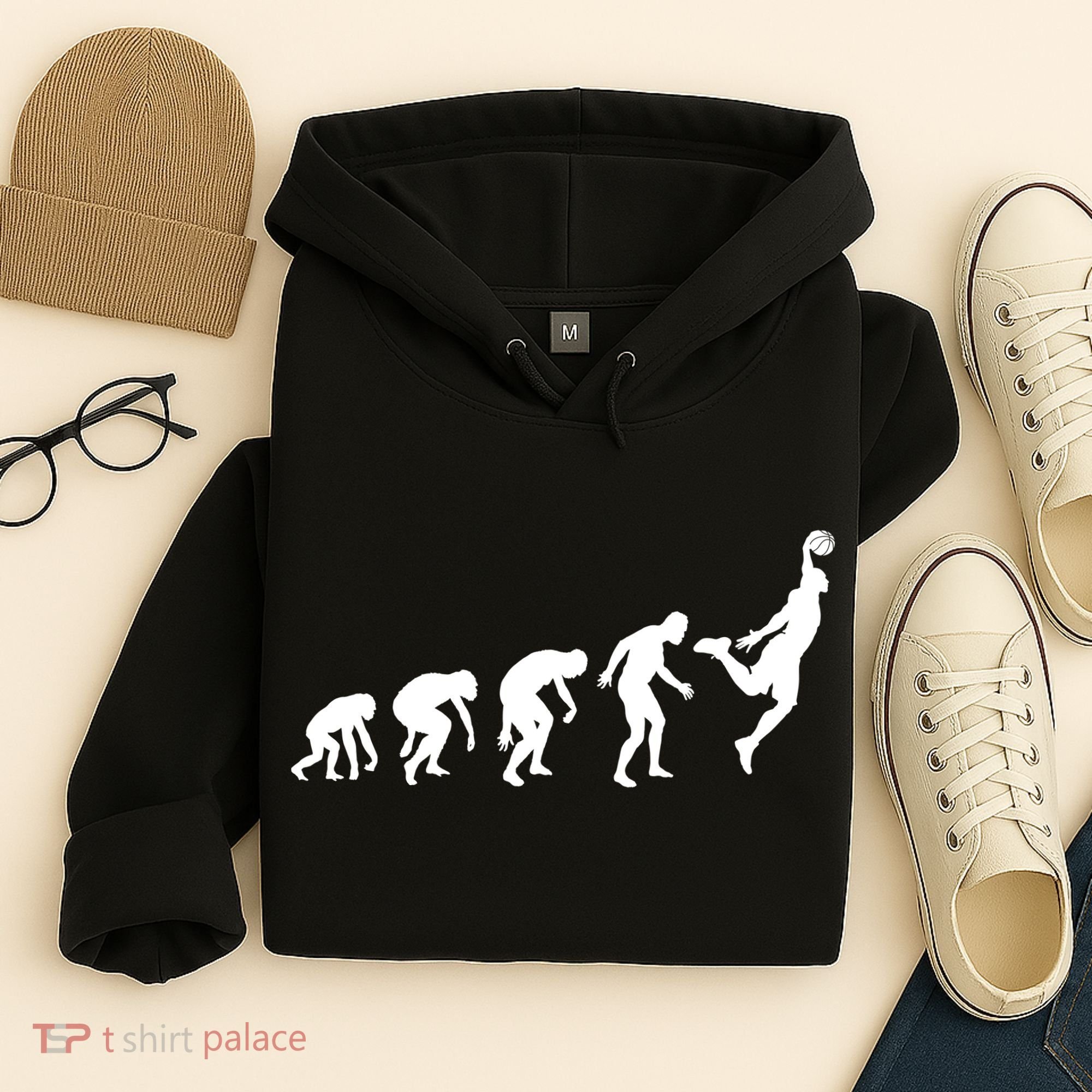 Evolution of a Hooper Basetball Player Design Hoodie