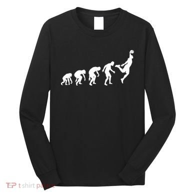 Evolution of a Hooper Basetball Player Design Long Sleeve Shirt