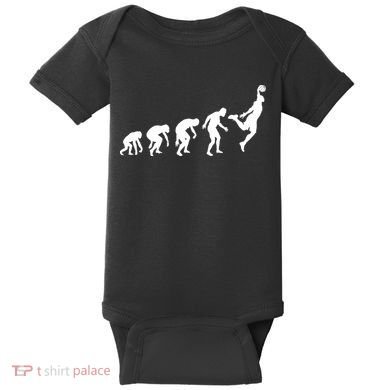 Evolution of a Hooper Basetball Player Design Baby Bodysuit